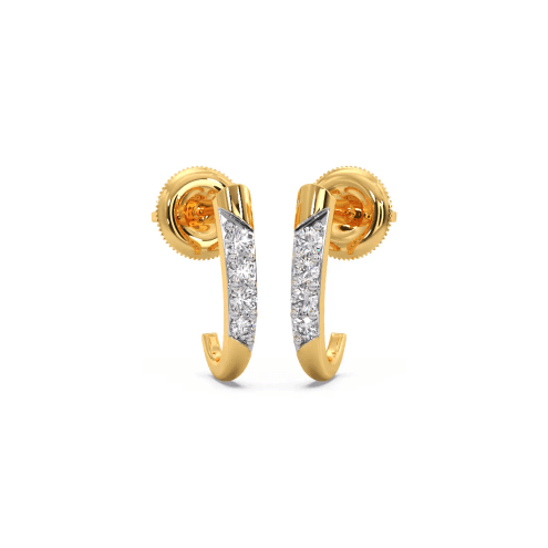 Chic Diamond Hoop Earring